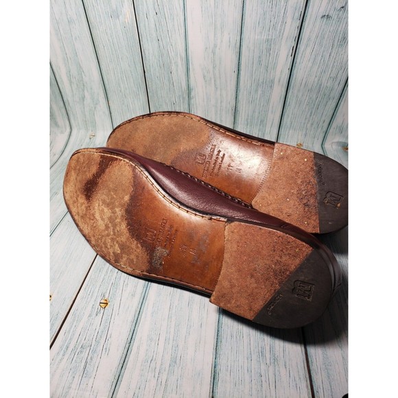 Bruno Magli Silas Calf leather Penny Loafers Maroon Bordeaux Size 11 Dress Shoes main image 6